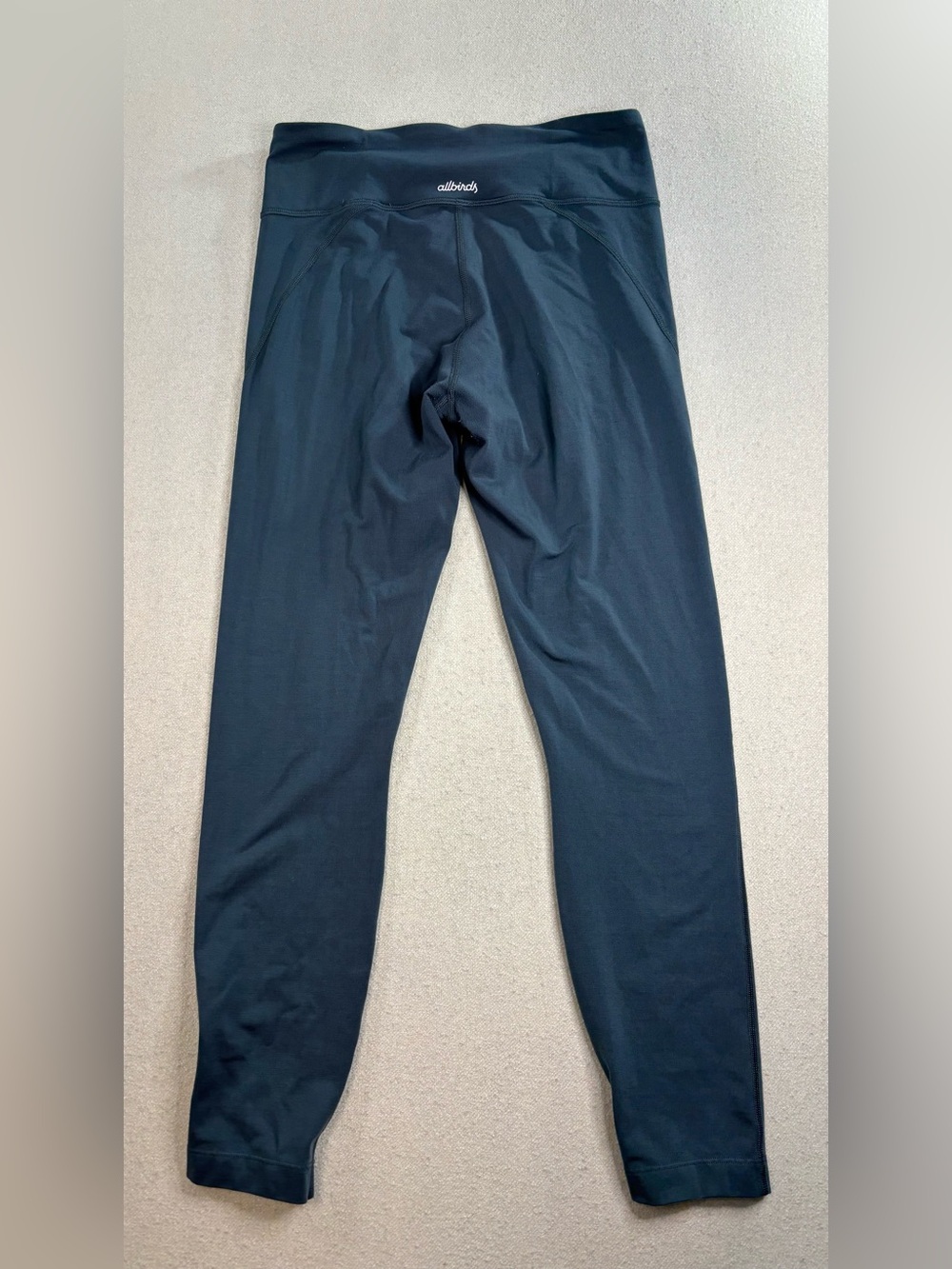 Allbirds Women’s Merino Wool Blend High Rise Blue Gray Leggings Size Medium M - Picture 4 of 8